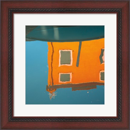 Framed Reflections of Burano VII Print