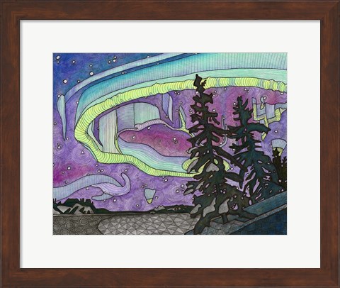 Framed Northern Lights Print