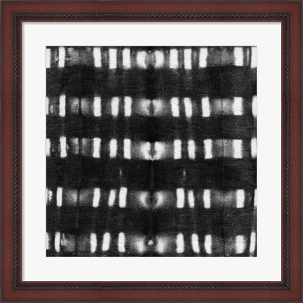 Framed Shibori Black II Print
