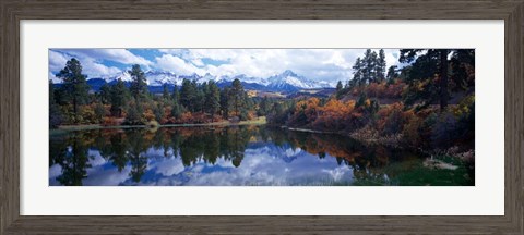 Framed Reflection of Clouds in Water, San Juan Mountains, Colorado Print