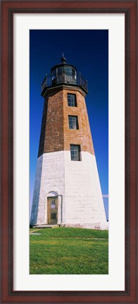 Framed Point Judith Light, Narragansett Bay, Rhode Island Print