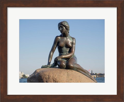 Framed Close-up of The Little Mermaid statue, Copenhagen, Denmark Print