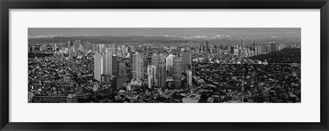 Framed Aerial View of Makati, Philippines Print