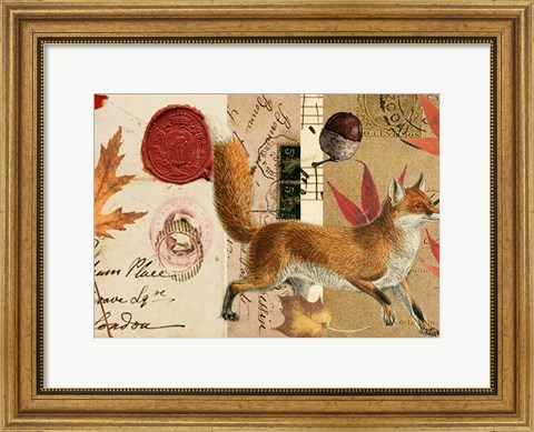 Framed Autumn Fox Print
