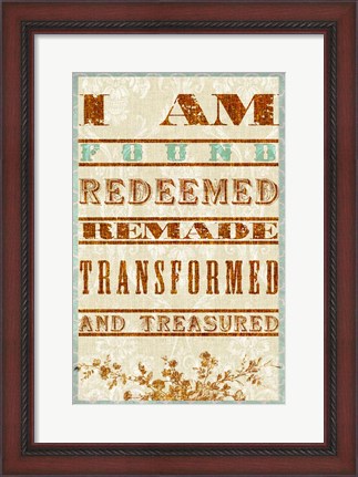 Framed Redeemed Print