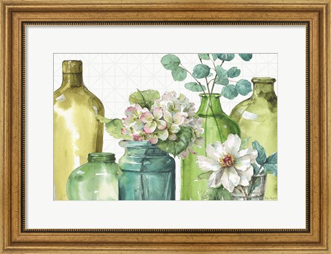 Framed Mixed Greens XLIX Print