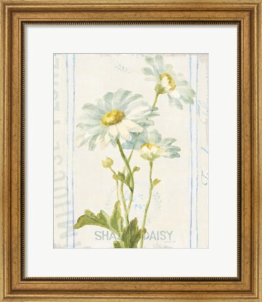 Framed Floursack Florals III Print