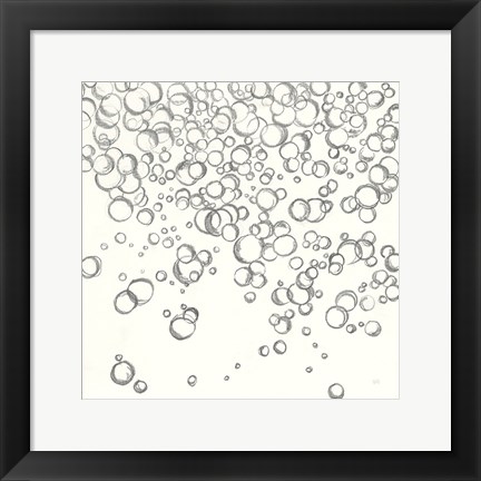 Framed Bubbles I Print