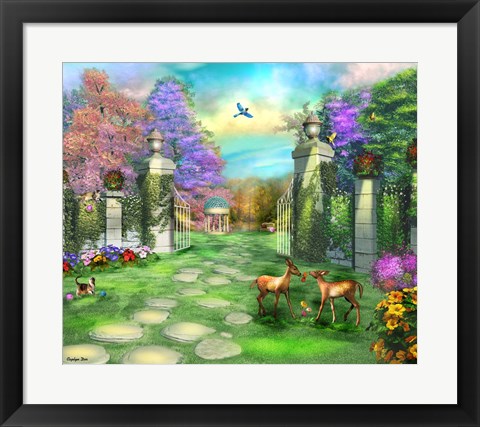 Framed Gate of Tranquility Print