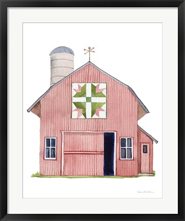 Framed Life on the Farm Barn Element I Print