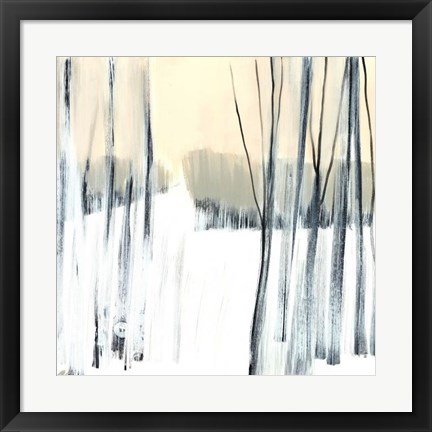 Framed Winter Woods II Print