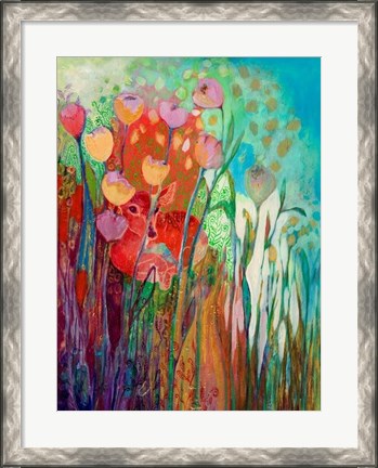 Framed I am the Grassy Meadow Print