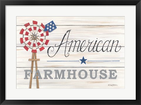 Framed American Farmhouse Print