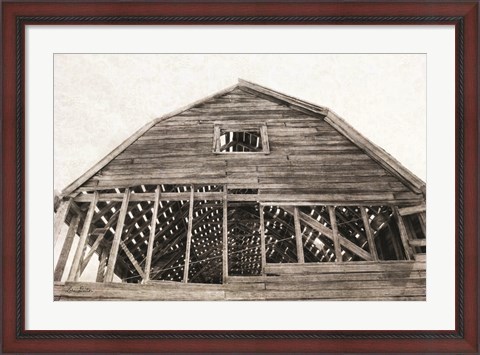 Framed Wyoming Barn Print