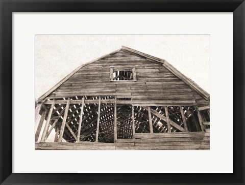 Framed Wyoming Barn Print