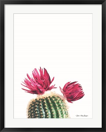 Framed Flowered Cactus Print