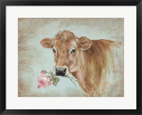 Framed Miss Moo Print