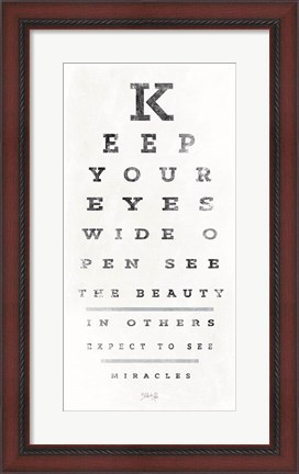 Framed Eye Chart II Print
