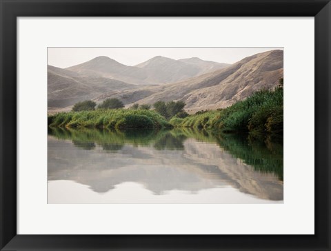 Framed Greenery Along the Banks of the Kunene River, Namibia Print