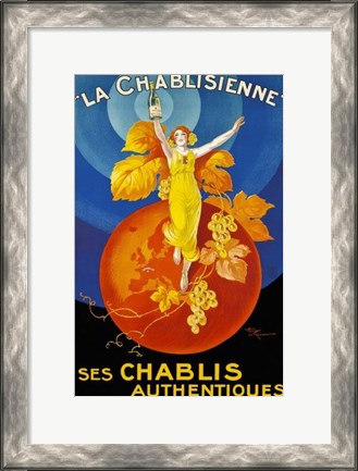 Framed La Chablisienne Ses Chablis Authentiques, 1926 Print