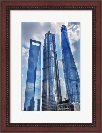 Framed Liujiashui Financial District, Shanghai, China Print