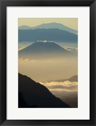 Framed Indonesia, East Java, Mount Bromo Volcano at Sunrise Print