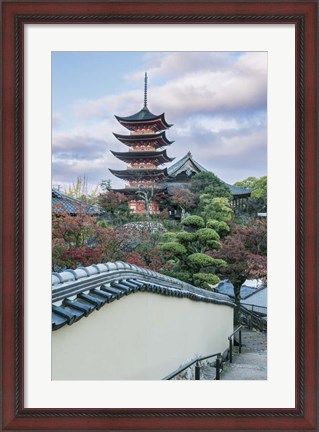 Framed Japan, Miyajima, Toyokuni Shrine Pagoda Print