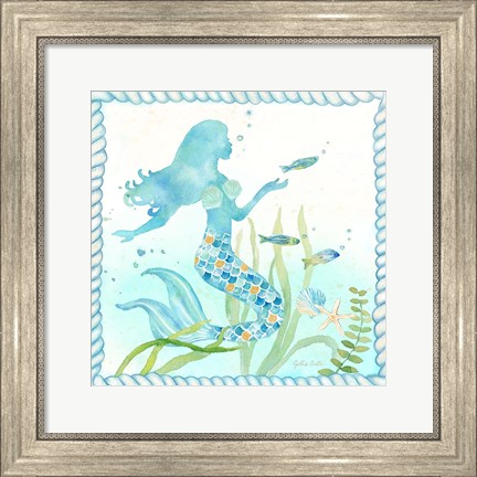 Framed Mermaid Dreams III Print
