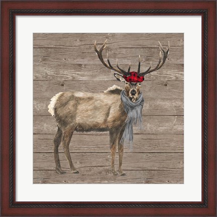 Framed Warm in the Wilderness Deer Print