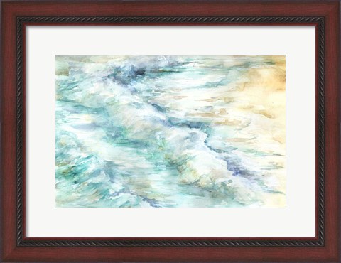 Framed Ocean Waves Landscape Print