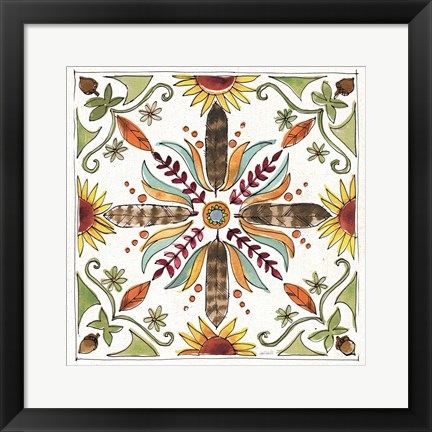 Framed Festive Foliage VIII Print