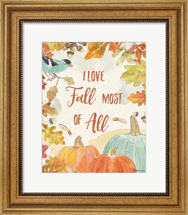 Framed Falling for Fall V Print