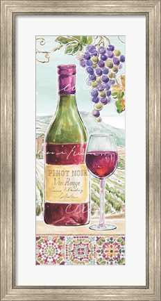 Framed Wine Country VI Print