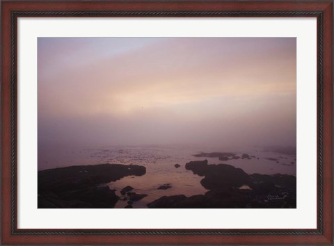 Framed Crescent Bay I Print