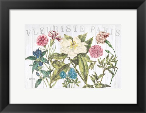 Framed Fleuriste Paris I Print