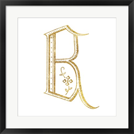 Framed French Sewing Letter B Print