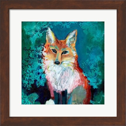 Framed Shy Fox Print