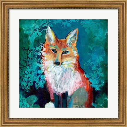 Framed Shy Fox Print