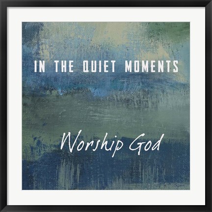 Framed Worship God Print