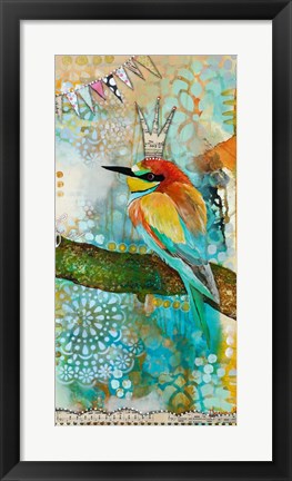 Framed Crowned Bird Print