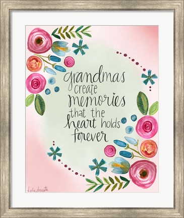 Framed Grandma Memories Print