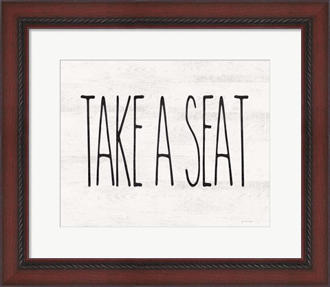 Framed Take a Seat Print
