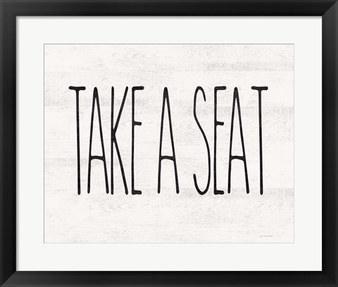 Framed Take a Seat Print