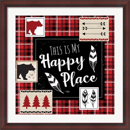 Framed You Are My Happy Place Print