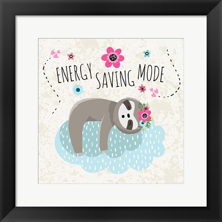 Framed Energy Saving Mode Print