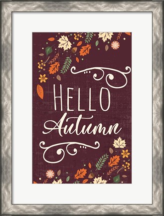 Framed Autumn Vibes Art I Print