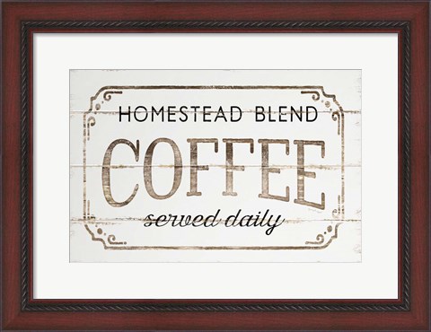 Framed Homestead Coffee Print