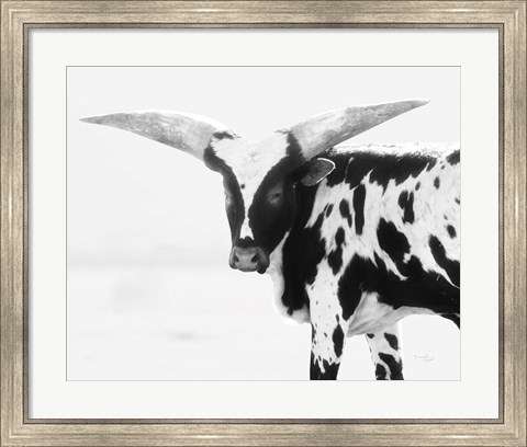 Framed Longhorn III Print