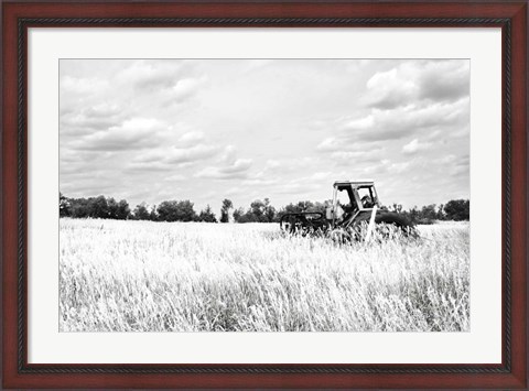 Framed Tractor V Print