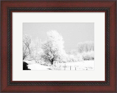 Framed Winter Scene Print